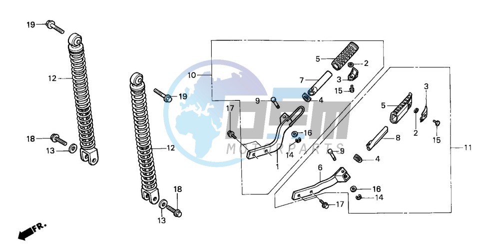 REAR CUSHION/ PILLION STEP