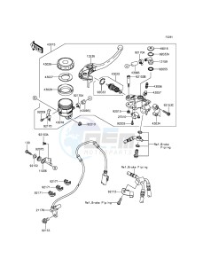 NINJA ZX-10R ABS ZX1000KFFA FR XX (EU ME A(FRICA) drawing Front Master Cylinder