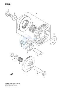 GSX-R1000 (E3-E28) drawing STARTER CLUTCH