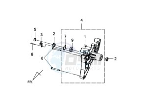 JOYMAX 125i drawing REAR FORK - REAR SUSPENSION