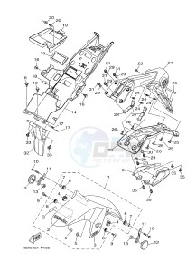 YZF-R3 YZF-R3A 321 R3 (B023 B024) drawing FENDER