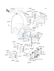 VN 1600 D [VULCAN 1600 NOMAD] (D6F-D8FA) D7F drawing COWLING