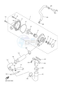 XJ6S 600 DIVERSION (S-TYPE) (36CB) drawing WATER PUMP