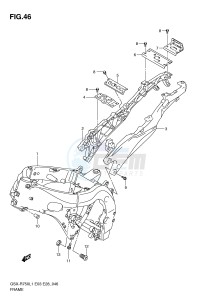 GSX-R750 (E3) drawing FRAME