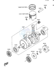 JF 650 B [TS] (B1-B2) [TS] drawing CRANKSHAFT_PISTON-- S- -