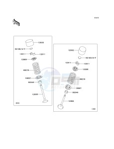 ZR 750 K [Z750S] (K6F) K6F drawing VALVE-- S- -