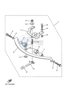 F100AETL drawing TILLER-HANDLE