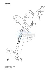 VZ800 (E3-E28) MARAUDER drawing STEERING STEM