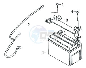 HD 125 EVO drawing BATTERY