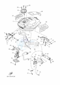 XSR700 MTM690D (BJX2) drawing FUEL TANK