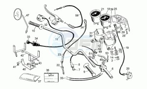 V 50 III 500 Pol. - PA VechioTipo Pol./PA VechioTipo drawing Handlebar - controls