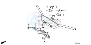 CRF100F9 Australia - (U) drawing HANDLE PIPE