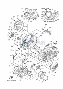 YFZ450R YFZ45YSSK (BW2E) drawing CRANKCASE COVER 1