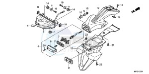 CB600FAB drawing TAILLIGHT (2)