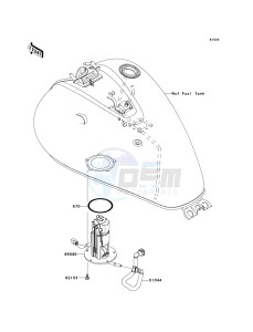 VN 900 D[VULCAN 900 CLASSIC LT] (6F-9F) D9F drawing FUEL PUMP