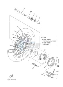 TT-R50 TT-R50E (2CJ6 2CJ7 2CJ8) drawing FRONT WHEEL