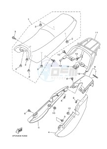 YBR125E (4P2T) drawing SEAT