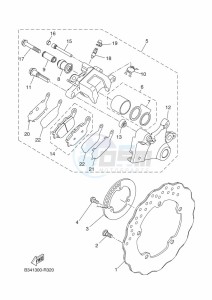 TRACER 700 MTT690-U (B5T1) drawing REAR BRAKE CALIPER