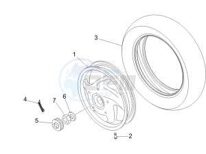 LX 50 4T-4V NL drawing Rear Wheel