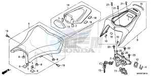 CBR1000SAG CBR1000 ED drawing SEAT ( CBR1000S/ SA)