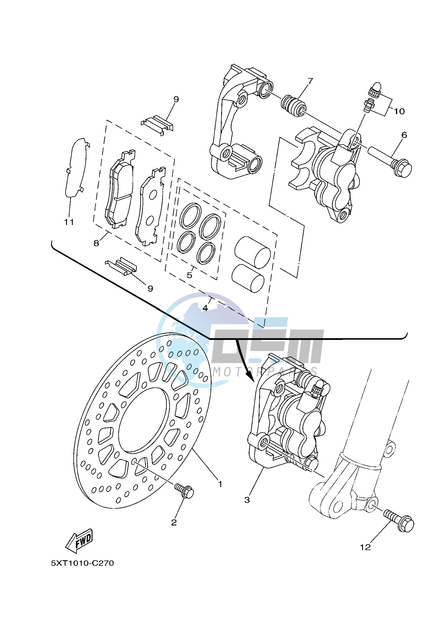 FRONT BRAKE CALIPER