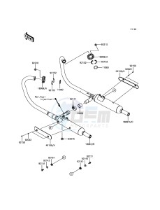 W800 EJ800AFF GB XX (EU ME A(FRICA) drawing Muffler(s)