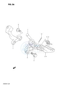 DR250 (E24) drawing FOOTREST