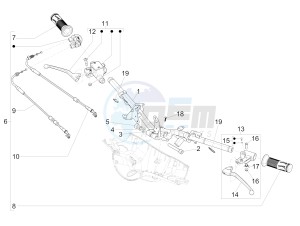 150 4T 3V ie Primavera (EMEA, LATAM) EQR) drawing Handlebars - Master cil.