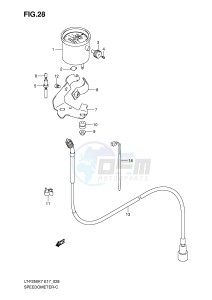 LT-F250 (E17) drawing SPEEDOMETER (E4)