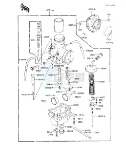 KX 125 B [KX125] (B1-B2) [KX125] drawing CARBURETOR