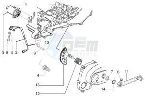 LX 50 2T drawing Starting motor-starter lever