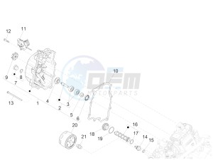 GTS 300 IE ABS E4 (APAC) drawing Flywheel magneto cover - Oil filter