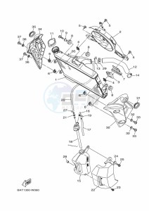 MT-07 MTN690 (BATK) drawing RADIATOR & HOSE