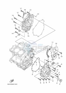 MT-07 MTN690 (BATD) drawing CRANKCASE COVER 1