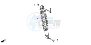 TRX250 RECON drawing REAR CUSHION