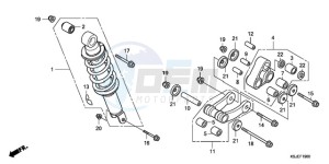 CRF100F9 Australia - (U) drawing REAR CUSHION