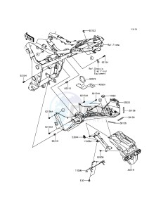 NINJA 300 ABS EX300BGF XX (EU ME A(FRICA) drawing Rear Fender(s)