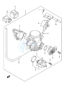 LT-A750X drawing THROTTLE BODY