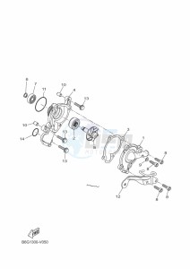 MT125 MTN125-A (BSU1) drawing WATER PUMP