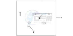 CBR1000RRA UK - (E / HRC MKH) drawing TANK BAG ATT KIT