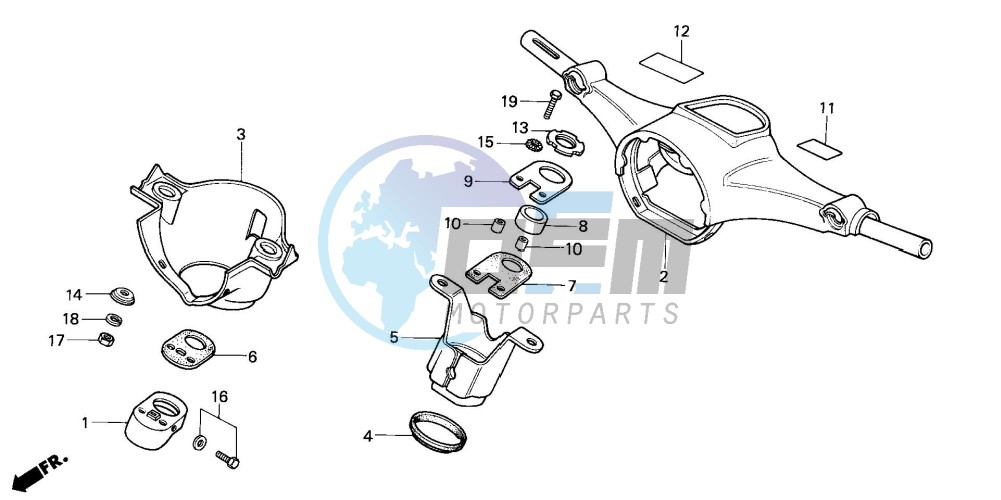 STEERING HANDLE/ TOP BRIDGE