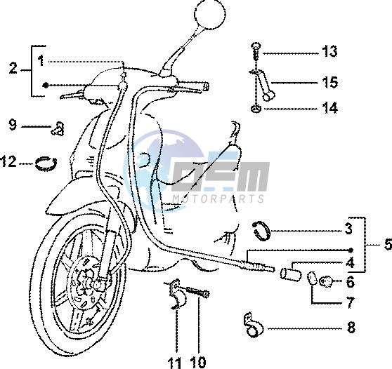 Odometer transmissions - rear brake