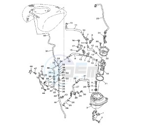 XV A MIDNIGHT STAR 1900 drawing FUEL PUMP