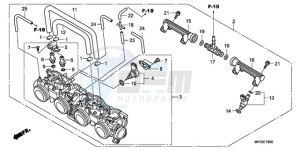 CB600FA3A Europe Direct - (ED / ABS ST 25K) drawing THROTTLE BODY