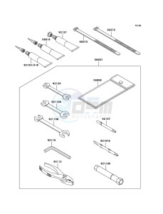 JET SKI ULTRA 300X JT1500HCF EU drawing Owner's Tools