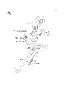 EX 650 A [NINJA 650R] (A6F-A8F) A8F drawing STAND-- S- -