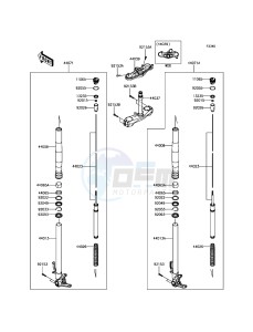 NINJA H2R ZX1000YHF EU drawing Front Fork