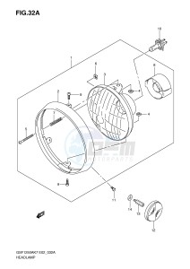 GSF1250 (E2) Bandit drawing HEADLAMP (GSF1250K9 AK9 E24)