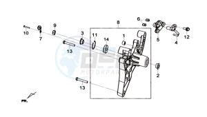 JOYMAX Z 300I ABS (L9) EU drawing RR. FORK ASSY