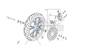 GPR - 125 CC VTHRG1A1A 4T drawing FRONT WHEEL